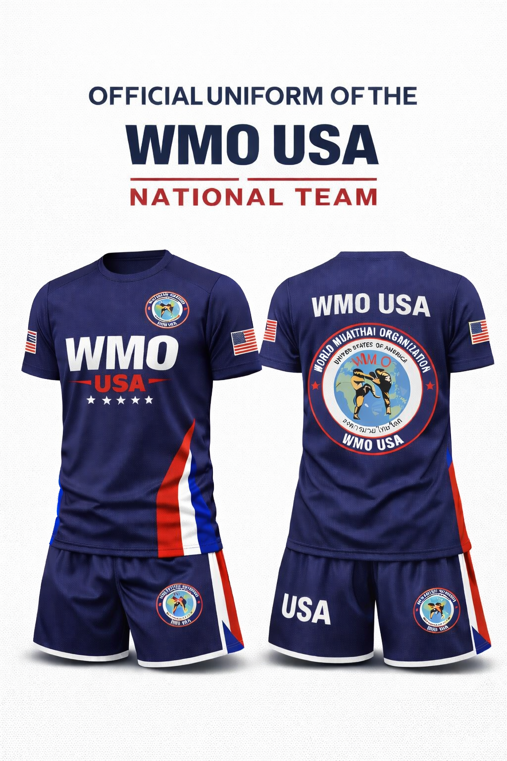 WMO USA National Team official navy away uniform