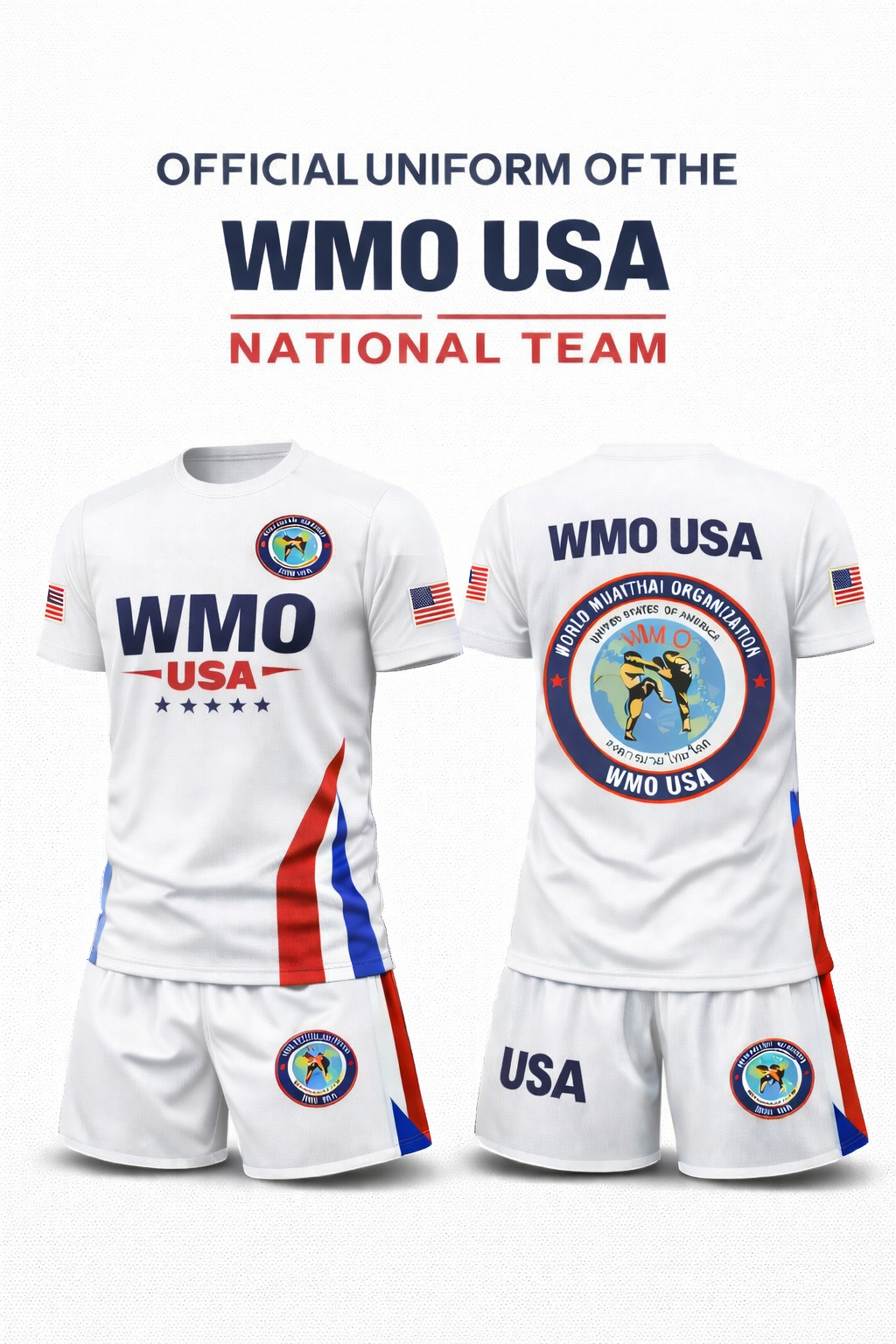 WMO USA National Team official white home uniform